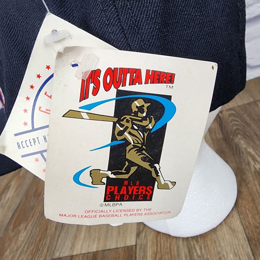 Cleveland Indians Carlos Baerga Starter SnapBack Hat Blue Embroidered NWT - Picture 7 of 12